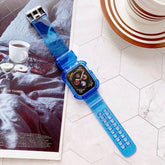 Summer Day クリアー 透明 Apple Watch バンド (Blue) apple watch バンド givgiv